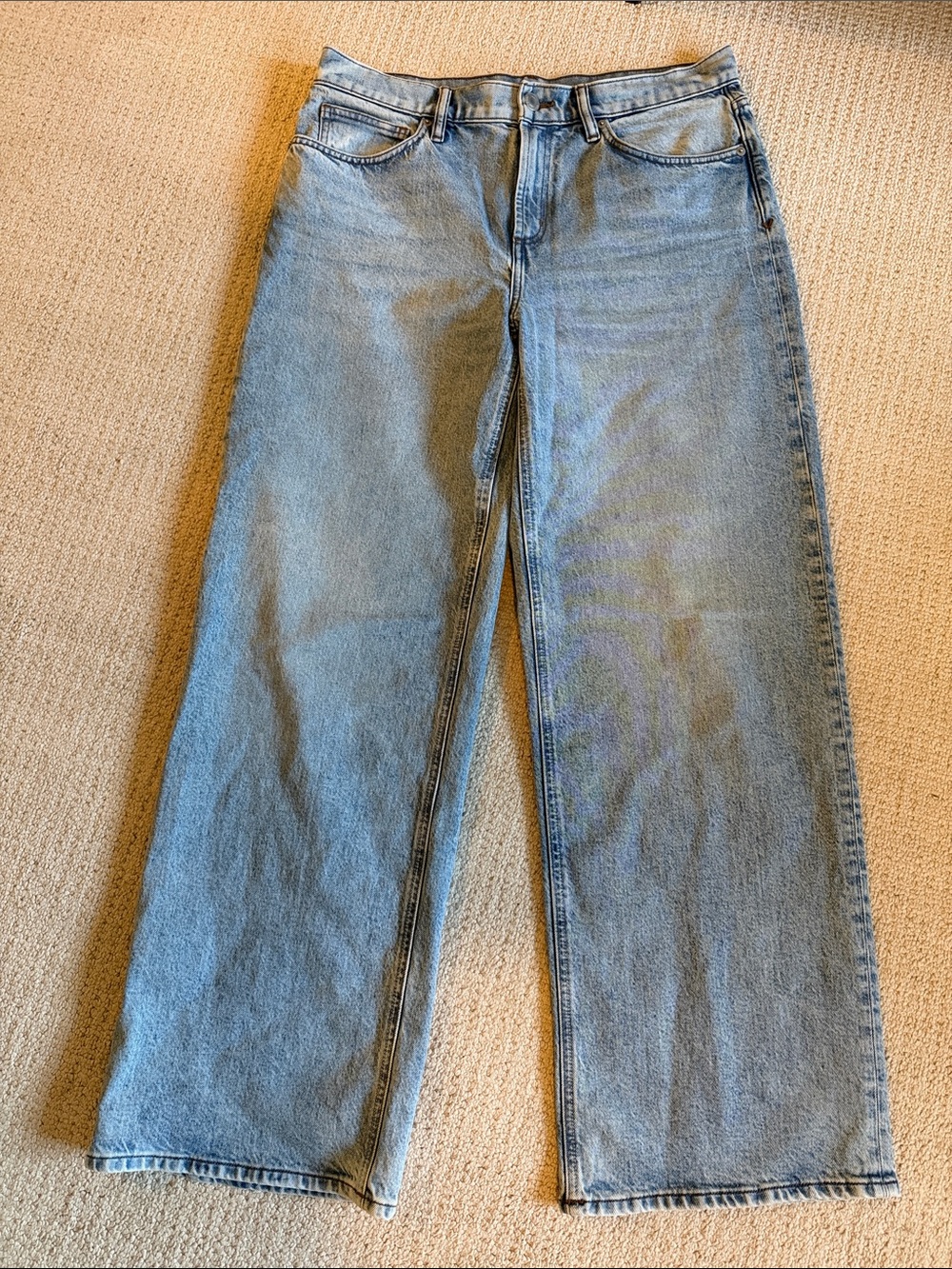 Vuori Light Blue Wide-Leg Denim Jeans